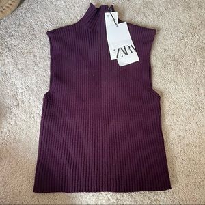 Purple/Maroon Zara Sweater Tank